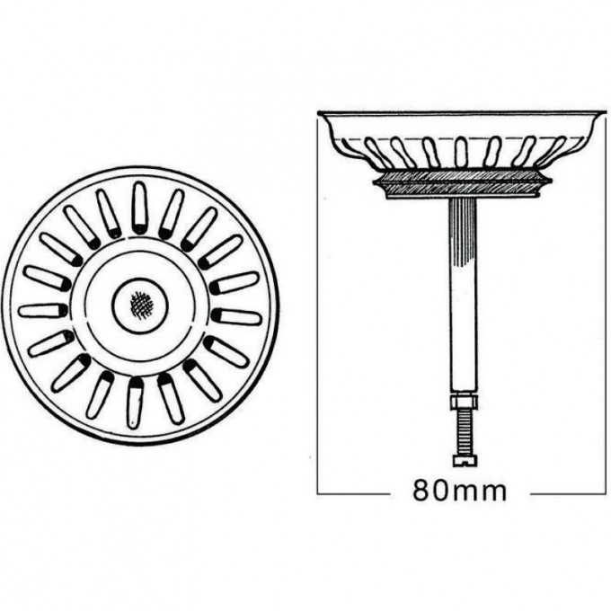 Клапан-автомат BLANCO для Nova 45S/5S/Strato 5S нержавеющая сталь 220500