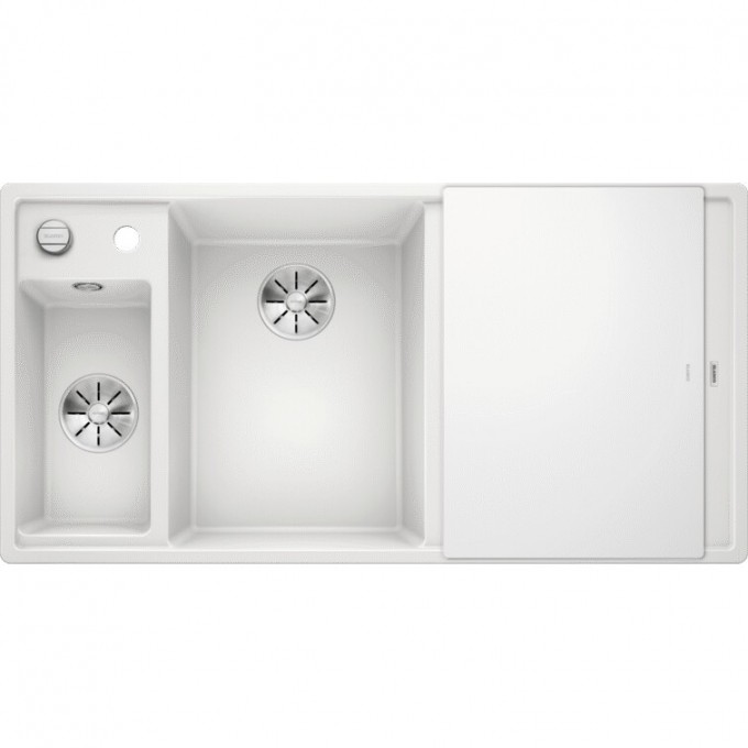 Кухонная мойка BLANCO AXIA III 6 S доска стекло чаша слева, белый  524657