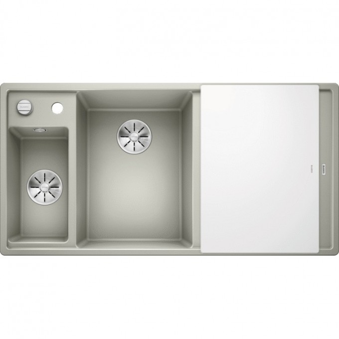 Кухонная мойка BLANCO AXIA III 6 S доска стекло чаша слева, серый бежевый  524660