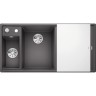 Кухонная мойка BLANCO AXIA III 6 S доска стекло чаша слева, темная скала  524654