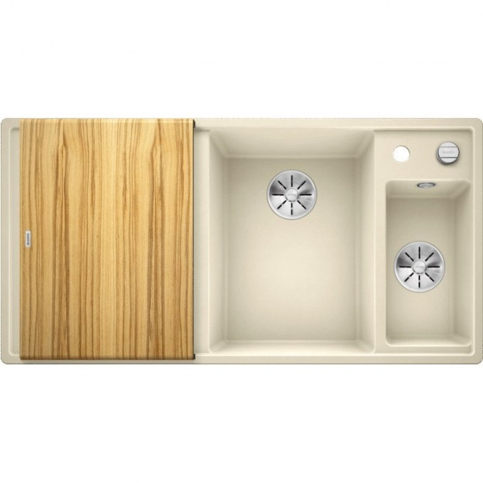 Кухонная мойка BLANCO AXIA III 6 S доска ясень чаша справа, жасмин  523467
