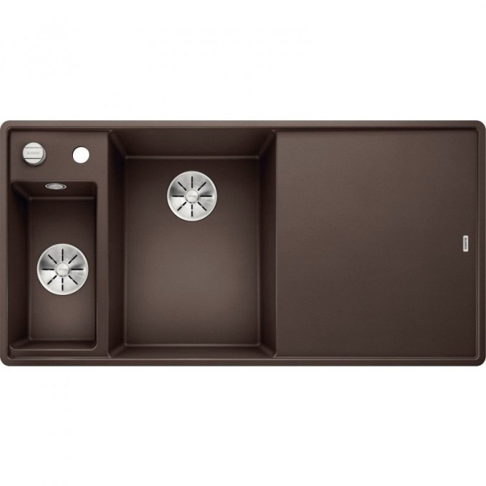 Кухонная мойка BLANCO AXIA III 6 S-F доска стекло чаша слева, кофе  524674