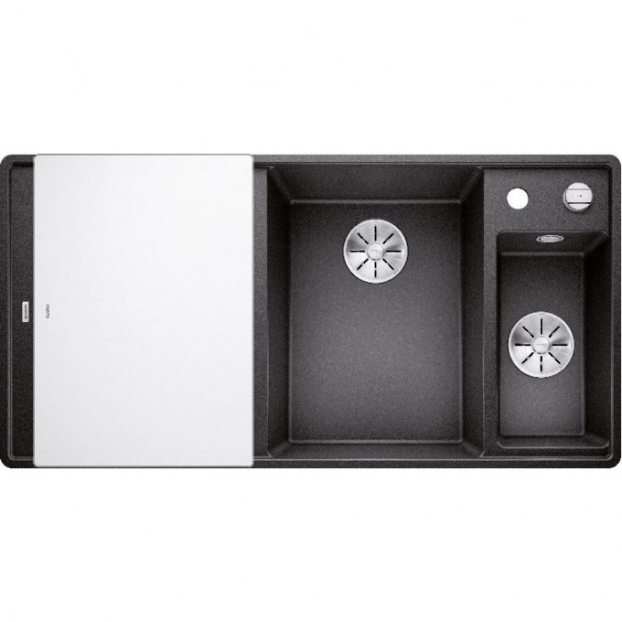 Кухонная мойка BLANCO AXIA III 6 S-F доска стекло чаша справа, антрацит  523489