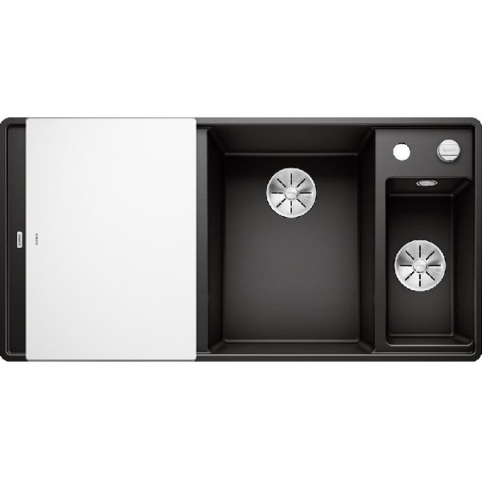 Кухонная мойка BLANCO AXIA III 6 S-F доска стекло чаша справа черный  525854