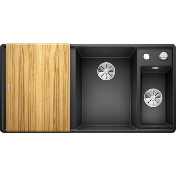 Кухонная мойка BLANCO AXIA III 6 S-F доска ясень чаша справа, антрацит  523483