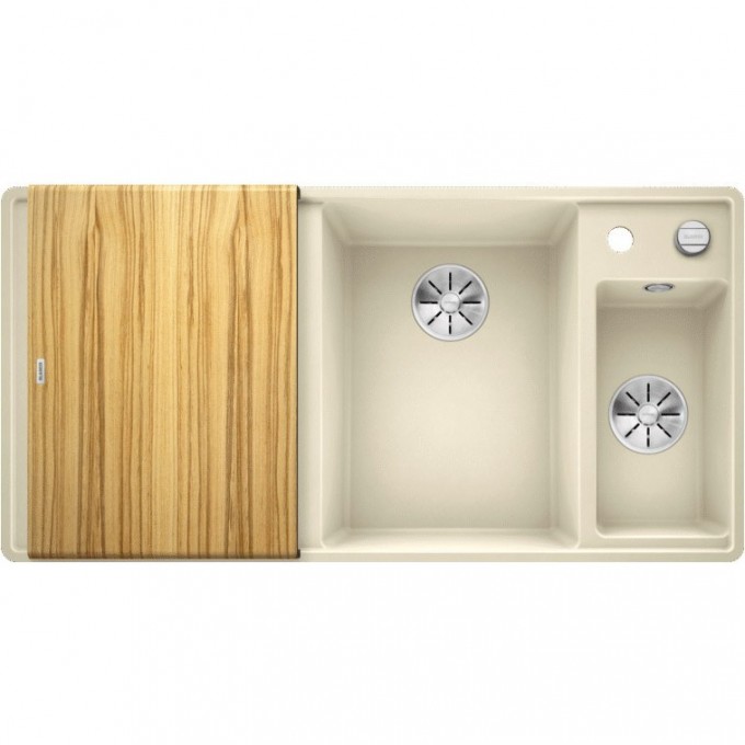 Кухонная мойка BLANCO AXIA III 6 S-F доска ясень чаша справа, жасмин  523487