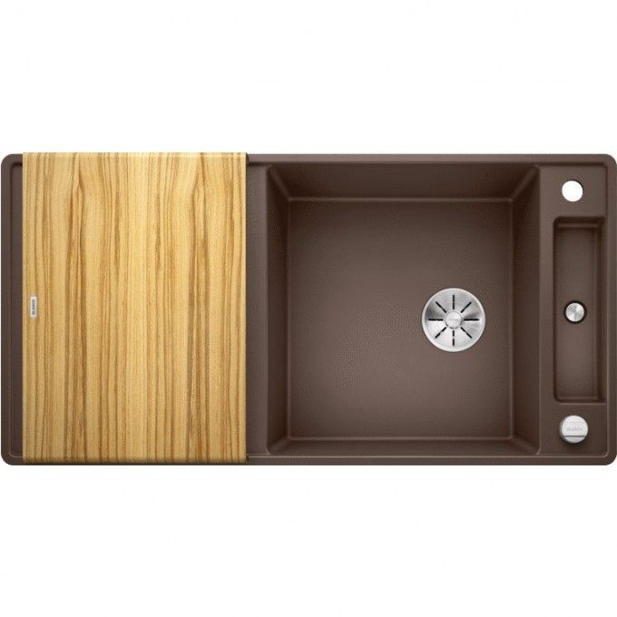 Кухонная мойка BLANCO AXIA III XL 6 S-F кофе доска ясень  523525
