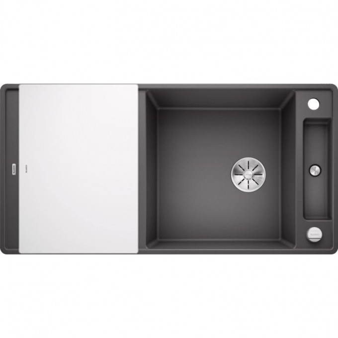 Кухонная мойка BLANCO AXIA III XL 6 S-F темная скала доска стекло  523527