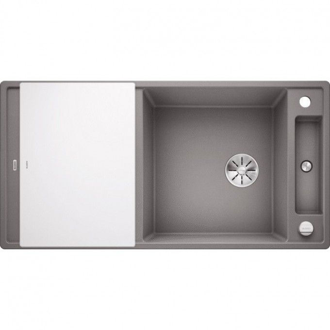 Кухонная мойка BLANCO AXIA III XL 6 S с доской из стекла алюметаллик  523512