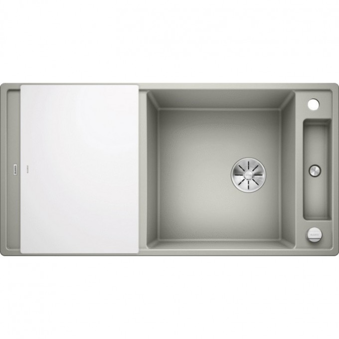 Кухонная мойка BLANCO AXIA III XL 6 S с доской из стекла жемчужный  523513
