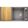 Кухонная мойка BLANCO AXIA III XL 6 S с доской из ясеня алюметаллик  523502