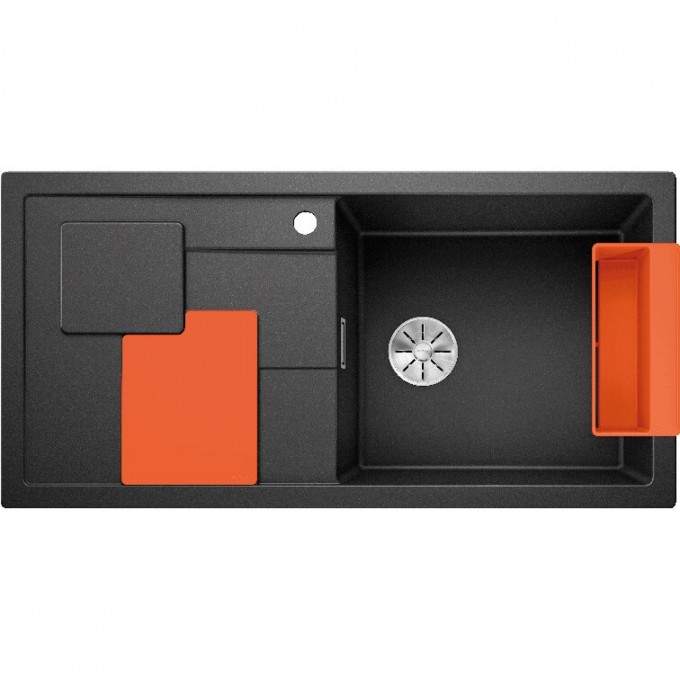 Кухонная мойка BLANCO SITY XL 6 S антрацит-апельсин  525056