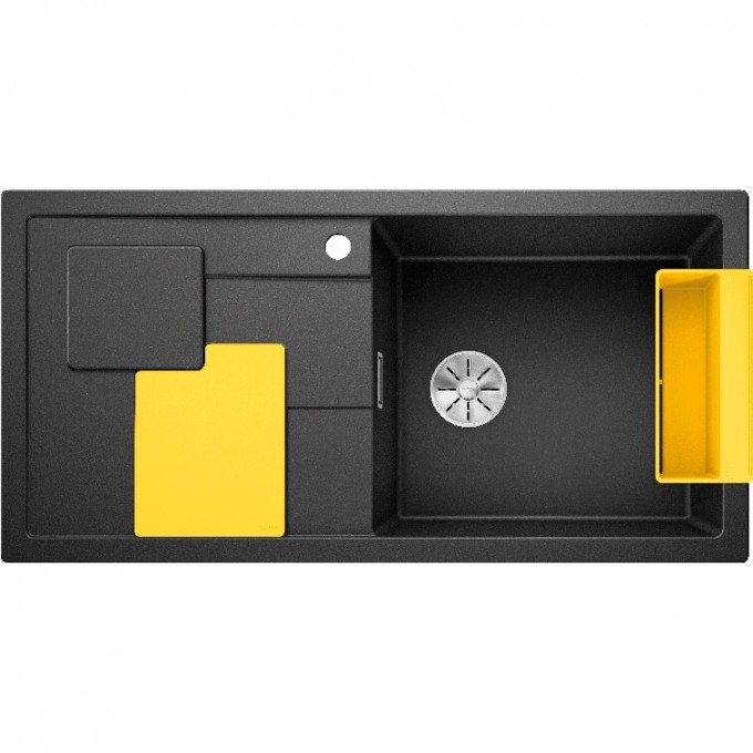 Кухонная мойка BLANCO SITY XL 6 S антрацит-лимон  525052