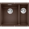 Кухонная мойка BLANCO SUBLINE 340/160-U (чаша слева) кофе  523557