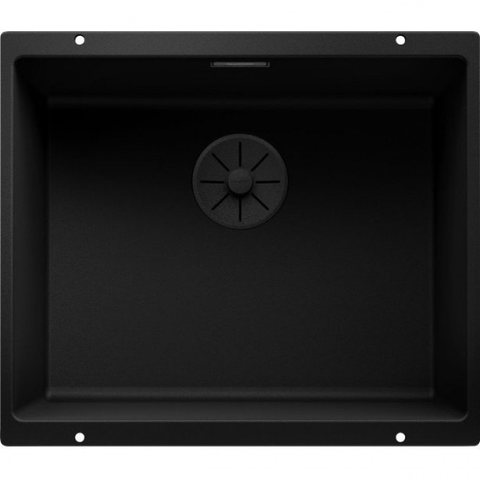 Кухонная мойка BLANCO SUBLINE 500-U BLACK EDITION с черной отводной арматурой INFINO 526340