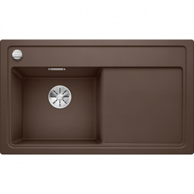 Кухонная мойка BLANCO ZENAR 45 S с доской из стекла чаша слева кофе  523838