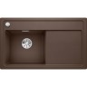 Кухонная мойка BLANCO ZENAR 45 S с доской из стекла чаша слева кофе  523838