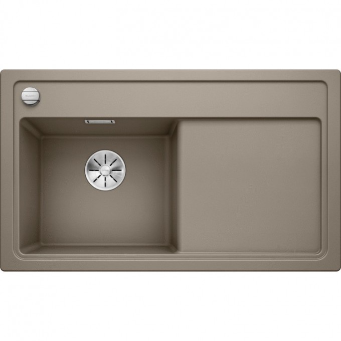 Кухонная мойка BLANCO ZENAR 45 S с доской из стекла чаша слева серый бежевый  523835