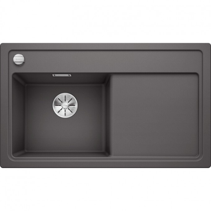 Кухонная мойка BLANCO ZENAR 45 S с доской из стекла чаша слева темная скала  523805