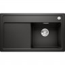 Кухонная мойка BLANCO ZENAR 45 S с доской из стекла чаша справа черный  526035