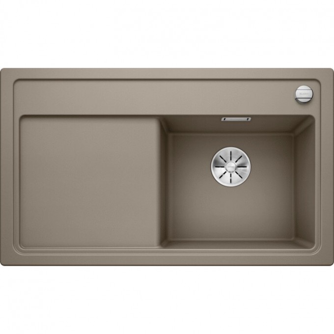 Кухонная мойка BLANCO ZENAR 45 S с доской из стекла чаша справа серый бежевый  523720