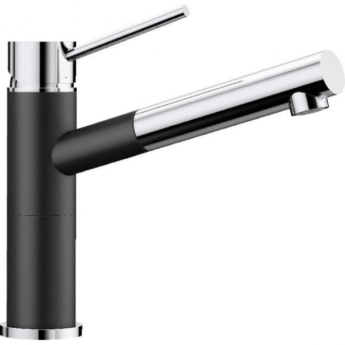 Смеситель BLANCO ALTA-S COMPACT SILGRANIT черный  526161