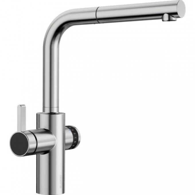 Смеситель BLANCO EVOL-S VOLUME нержавеющая сталь UltraResist ручка слева  525213