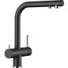 Смеситель BLANCO FONTAS II SILGRANIT с фильтром BWT-Барьер черный  526235P1