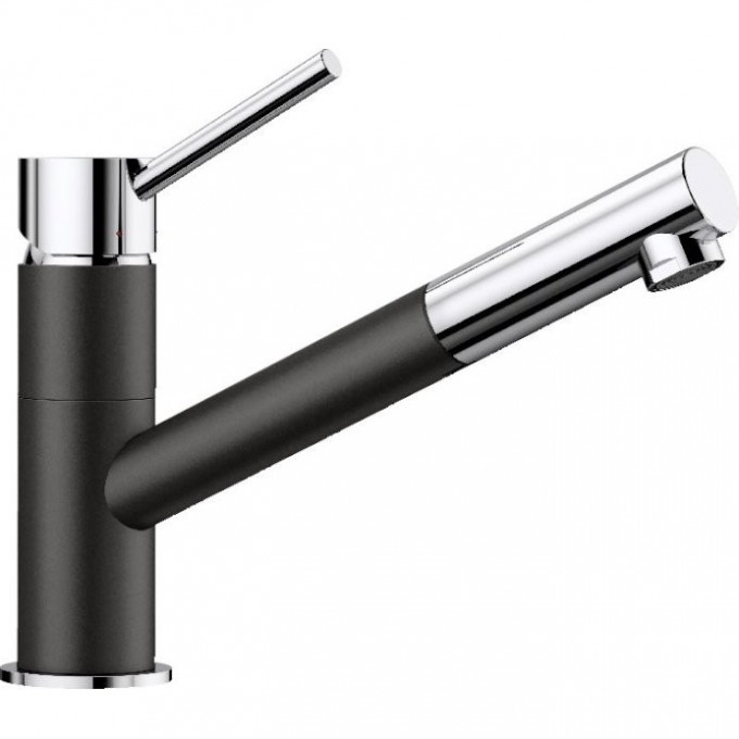 Смеситель BLANCO KANO-S SILGRANIT черный  526174